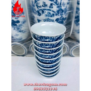 Bát thờ sen chuẩn Gốm sứ Bát Tràng (10 chiếc )
