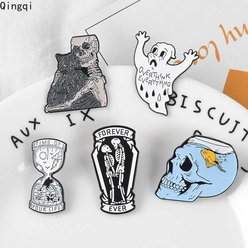 Phụ kiện cài áo MISS ZOE hình đầu lâu thời trang cá tính