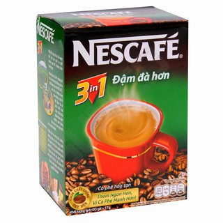 Cà phê sữa Nescafe 3 trong 1 xanh gói 17g x hộp 20 gói
