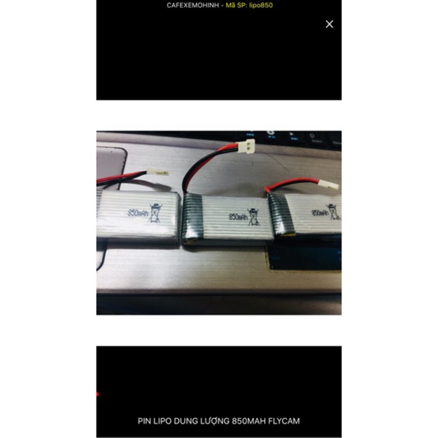 [HCM]Pin lipo 850mah cho flycam