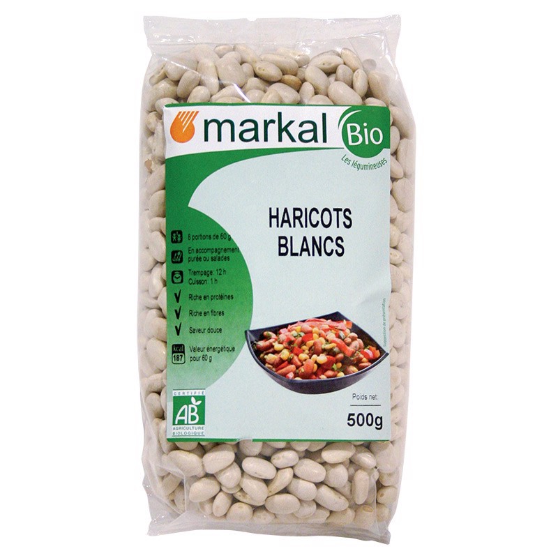 Đậu trắng hữu cơ 500g  Markal - Reformhaus