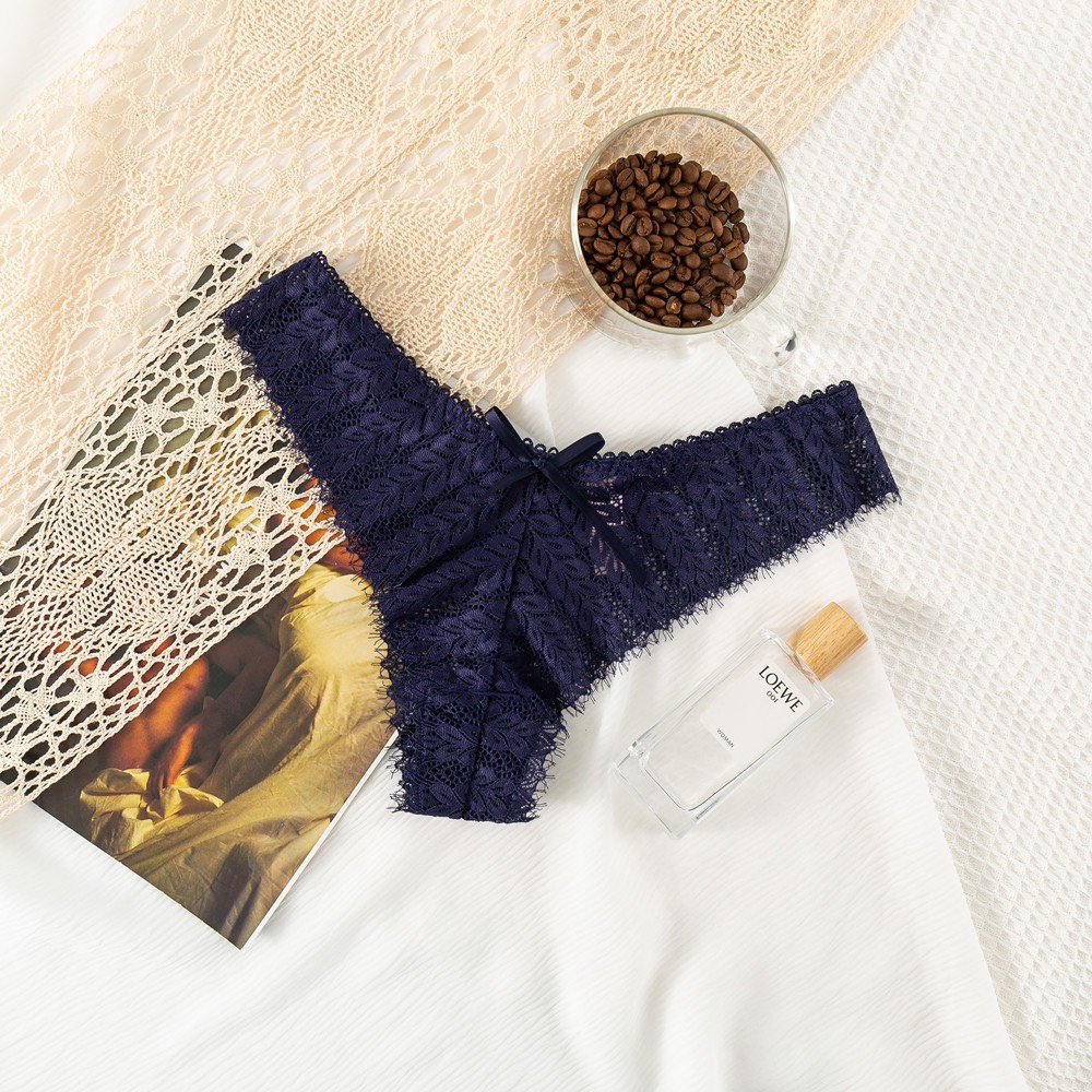 Quần Lót Cotton Lọt Khe Nữ Cao Cấp Hoạ Tiết Ren Sexy [8153] | BigBuy360 - bigbuy360.vn