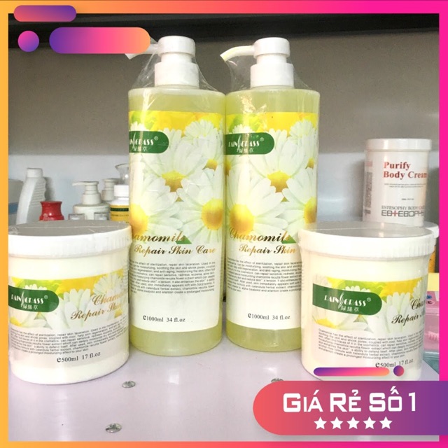 [ SIÊU SALE] Bộ chăm sóc da cơ bản hoa cúc giá rẻ 1000ml