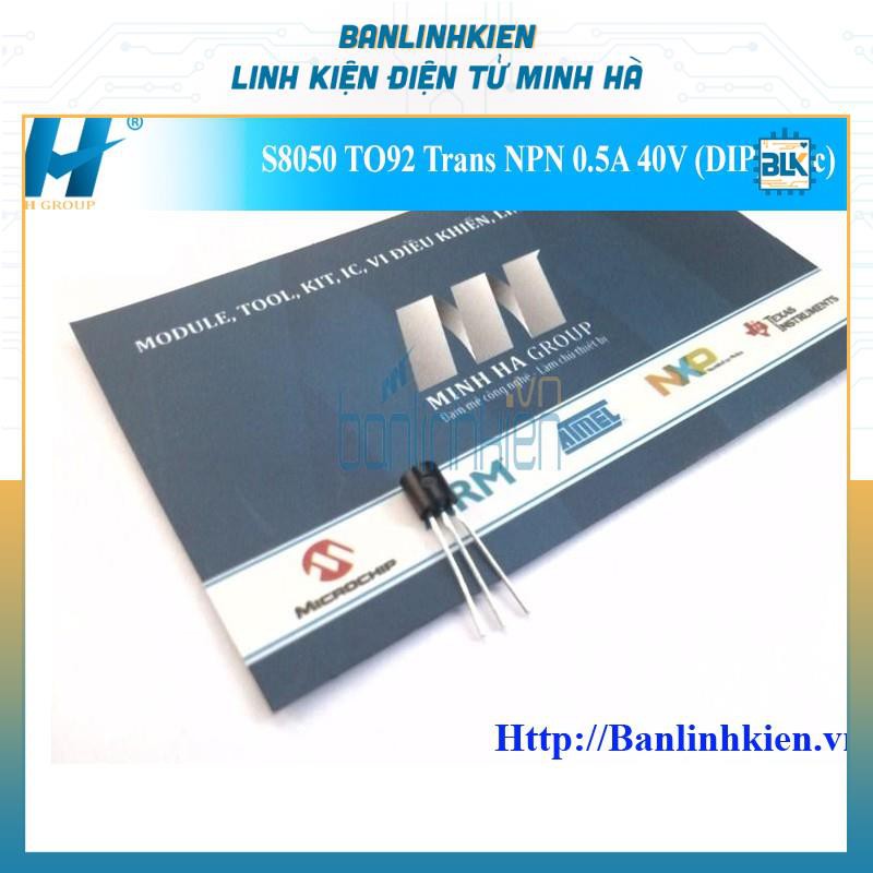 [Bán Linh Kiện] S8050 TO92 Trans 0.5A 40V (DIP) (10c)