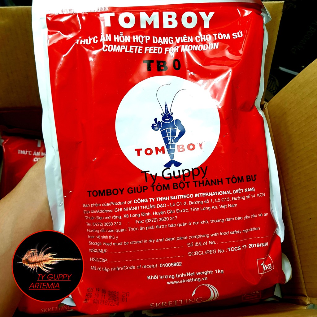 Cám Tomboy TB0 hạt mịn ,thức ăn cho cá 7 màu,betta...và artemia sinh khối