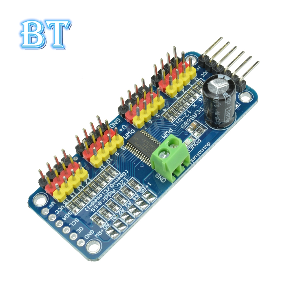 Mô Đun Pca9685 16ch 12-bit Pwm I2C Iic Giao Diện I2C Iic Cho Arduino