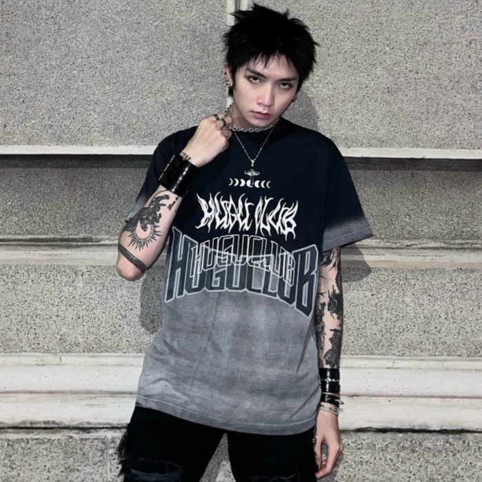 Áo thun unisex HUGU - Moon Club - chất vải cotton thoáng mát chuẩn form