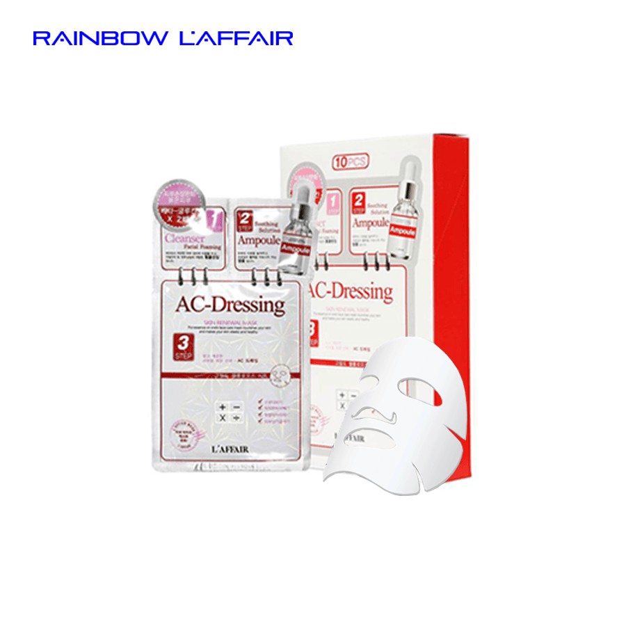 Mặt nạ tái tạo - trẻ hóa da - ngăn ngừa mụn 3 Bước Rainbow L'affair Ac-dressing 28ml