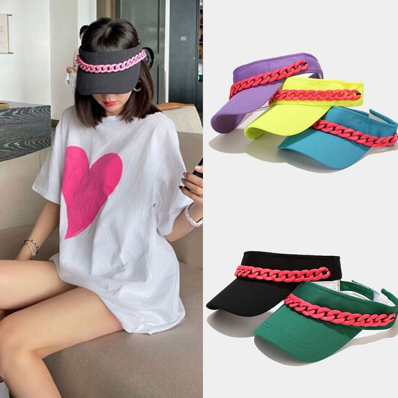 Mũ Lưỡi Trai Có Dây Điều Chỉnh Chống Tia UV Thời Trang Đi Biển Mùa Hè