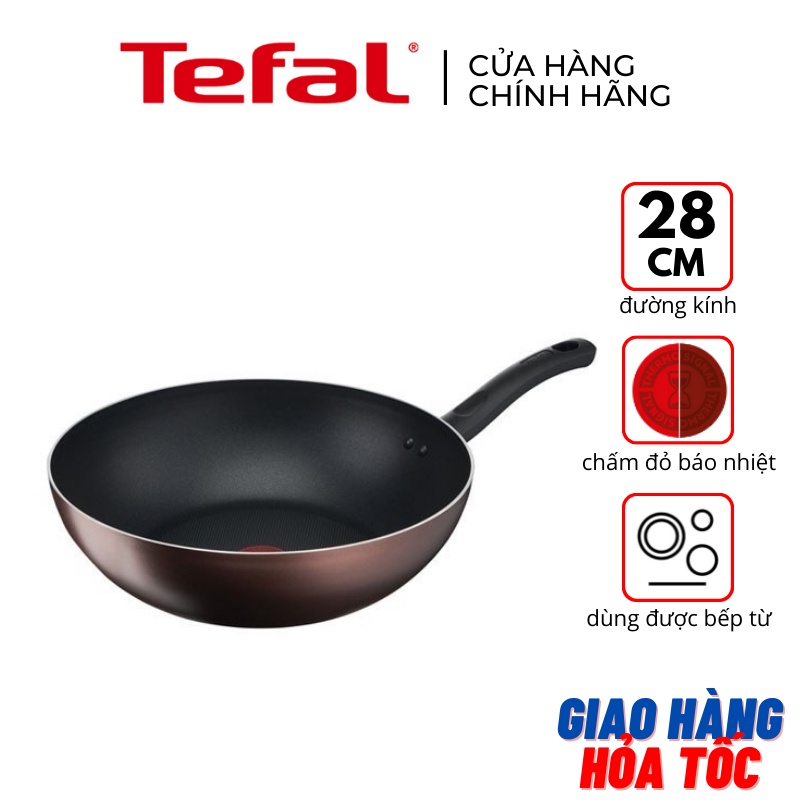 Chảo xào 28cm chống dính đáy từ Tefal Day By Day G1431905 - Hàng chính hãng