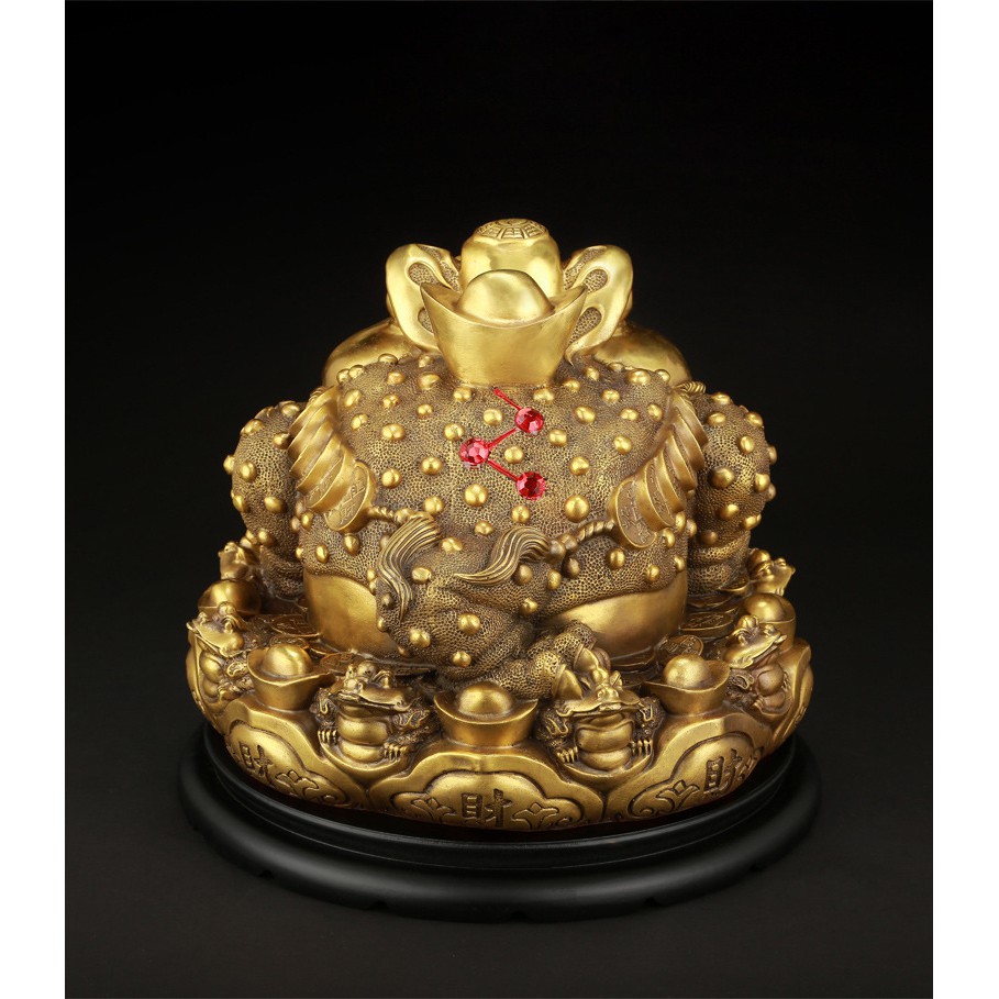 Cóc Thiềm Thừ 15CM (Loại VlP), Tặng Kèm Đế - Chất Liệu Đồng nguyên chất - Phong Thủy Cầu Tài Lộc, Giữ Của, Hóa Sát | BigBuy360 - bigbuy360.vn