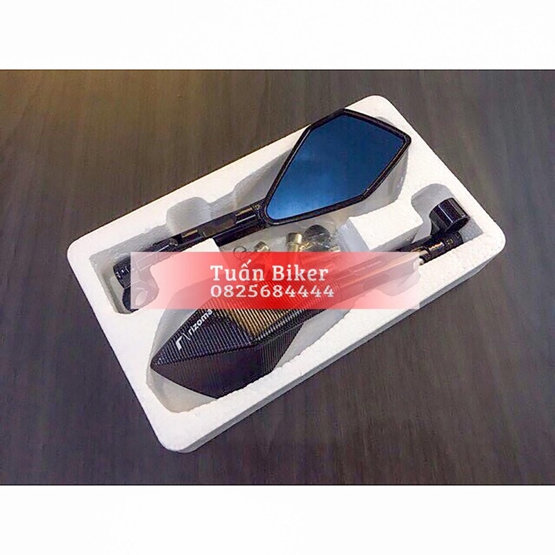 Gương 5 cạnh Rizoma Gập Xoay 360 Độ Tặng kèm Đủ ốc lắp