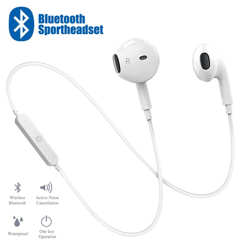 Tai Nghe Bluetooth S6 Chống Thấm Nước Kèm Mic Điện Thoại