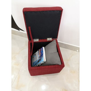 Ghế Đôn Hộp Vuông BNS-Đỏ