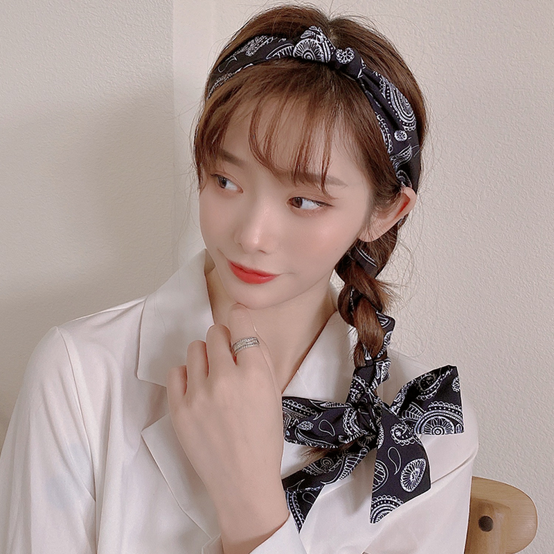 Đồ buộc tóc họa tiết thời trang phong cách retro dễ thương