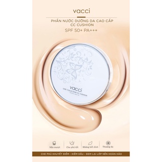 Phấn nước dưỡng da  Vacci CC Cushion SPF 50+ PA+++ – Bí kíp cho lớp nền mịn mượt trong veo chuẩn Hàn