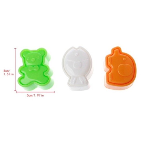 [Hỏa Tốc HN] Set 3 khuôn tạo hình cơm/ thạch cho bé Nội địa Nhật Bản