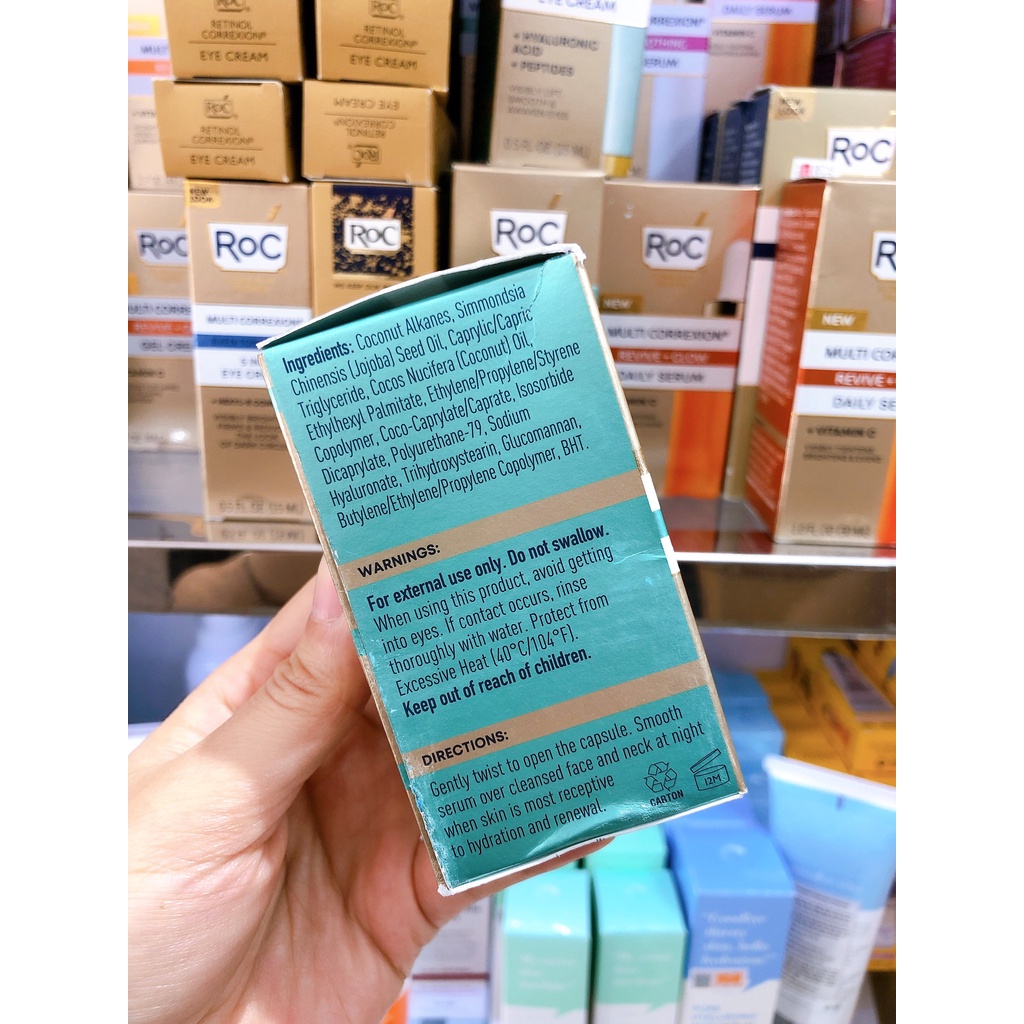 Tinh Chất Roc Multi Correxion Hydrate Plump Serum Capsules Hyaluronic Acid