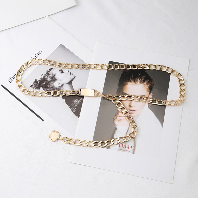 Thắt lưng sợi xích vàng sang chảnh thắt váy thắt áo thun, áo sơ mi,...