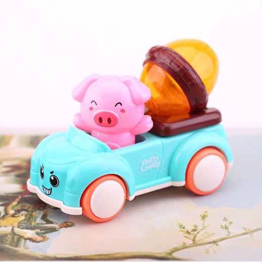 Đồ chơi bánh kem sinh nhật  xe oto gấu heo dễ thương trang trí bánh kem