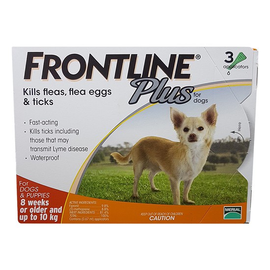 Nhỏ gáy trị ve rận chó dưới 10kg Frontline( Tuýp)