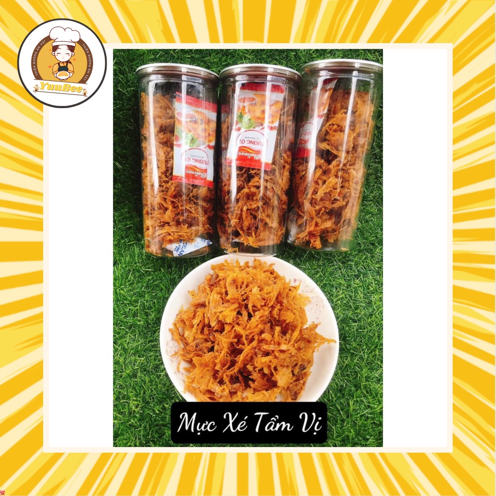 Mực xé tẩm gia vị siêu cay siêu ngon siêu rẻ 250g YUUBEE - Đồ ăn vặt Việt Nam - Ăn vặt YuuBee