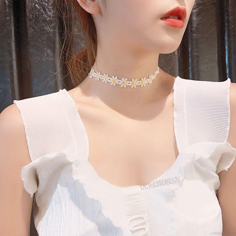 Vòng Cổ Hình Hoa Cúc Phong Cách Hàn Quốc Xinh Xắn