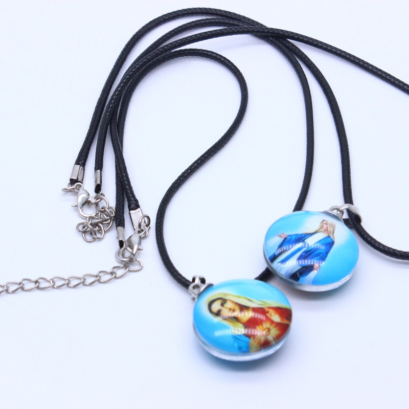 Vòng cổ Kim Loại Mặt Khắc Chữ Holy Father Mary