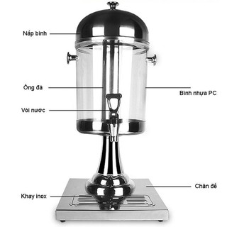 Bình đựng nước hoa quả 8L