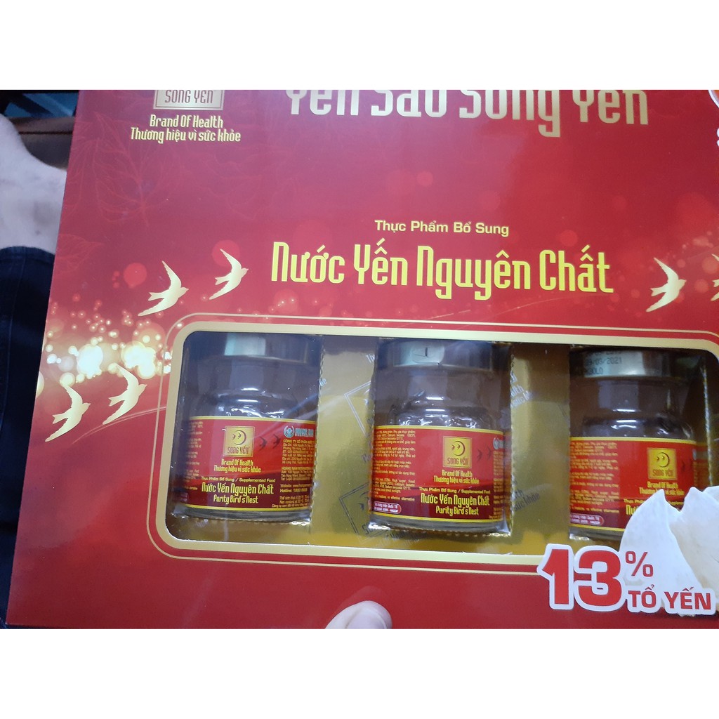 Combo 6 lọ nước Yến Sào Nguyên Chất Song Yến