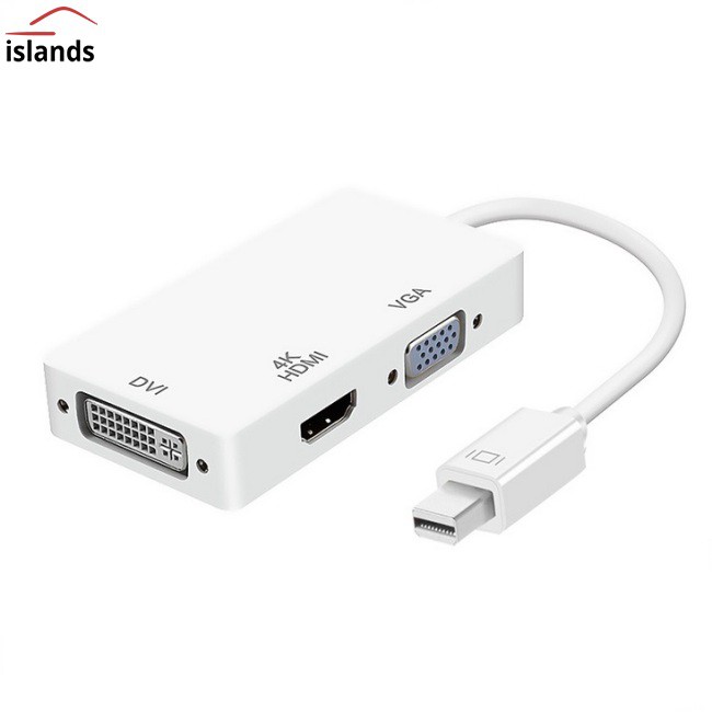Bộ Chuyển Đổi Mini Dp Sang Hdmi Vga Dvi Ba Trong 4kx2k Cho Notebook
