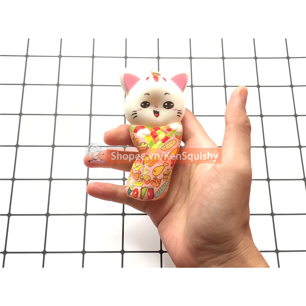 Squishy Cốc Mèo Con Cute