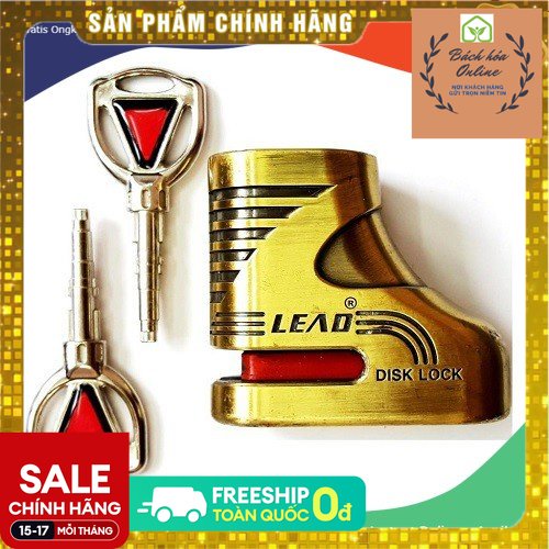 Ổ khoá đĩa xe máy, khóa đĩa Lead chống cắt cao cấp - Lep Store