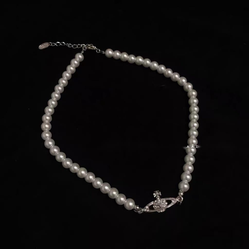 Vòng Cổ Đính Hạt Ngọc Trai Thời Trang