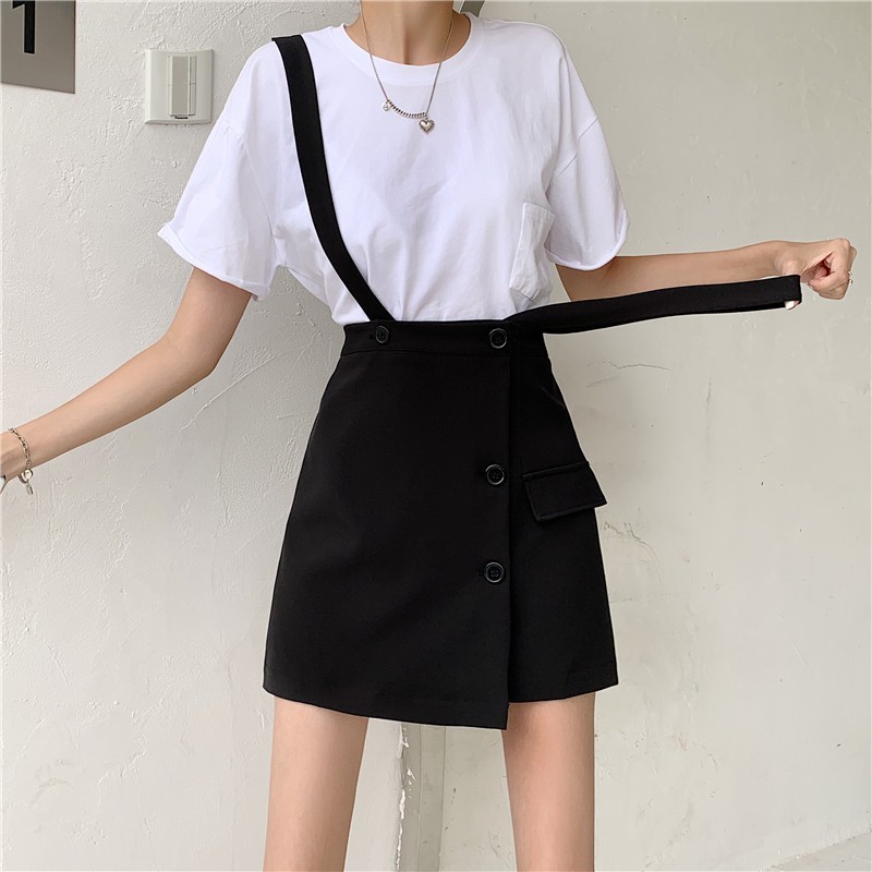 Váy Yếm Dáng Chữ A Lưng Cao Kiểu Hàn Quốc Xinh Xắn Cho Nữ | BigBuy360 - bigbuy360.vn