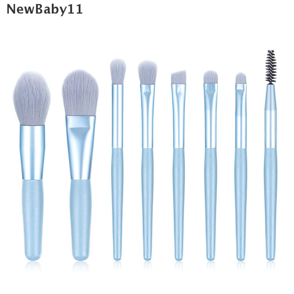 Bộ 8 Cọ Trang Điểm mini Lông Mềm Morandi