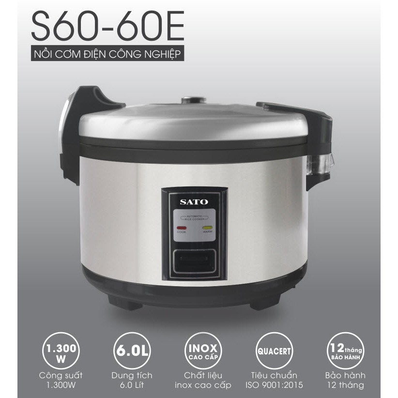 NỒI CƠM ĐIỆN SATO S60-60E 6L