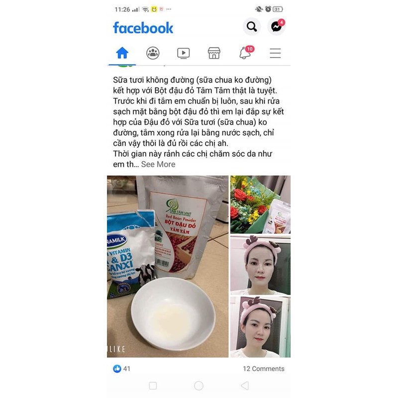 ✅ BỘT ĐẬU ĐỎ TÂM TÂM