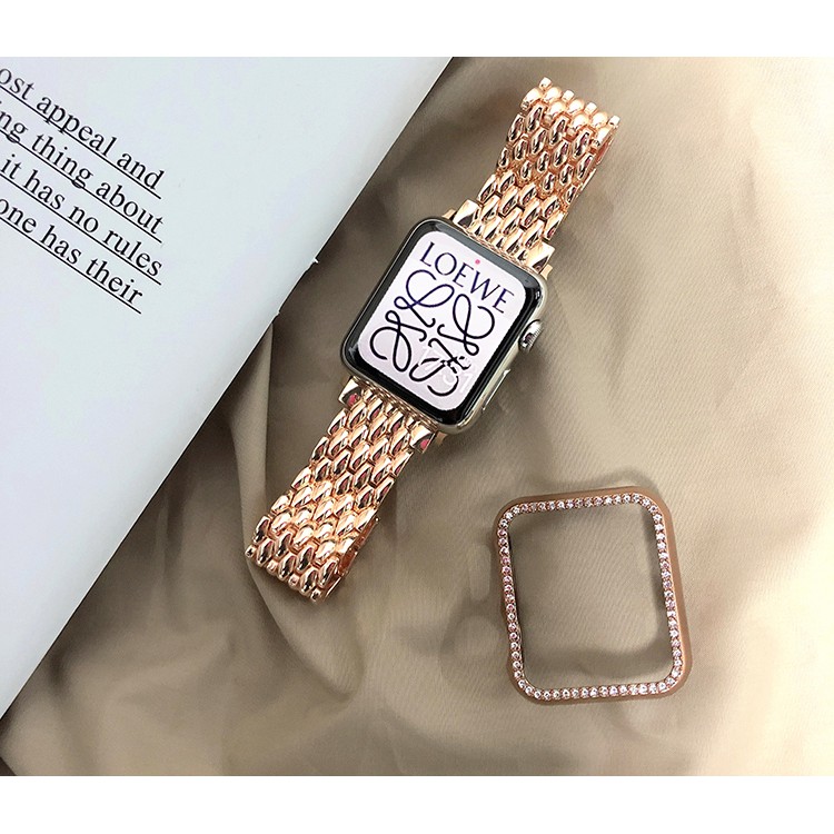 Dây Đeo Inox Cho Đồng Hồ Thông Minh iwatch Series 6 5 4 3 2 SE 40MM 44MM 38MM 42MM