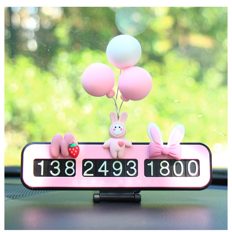 Thẻ Đậu Xe Tạm Thời Hình Động Vật Hoạt Hình Đáng Yêu