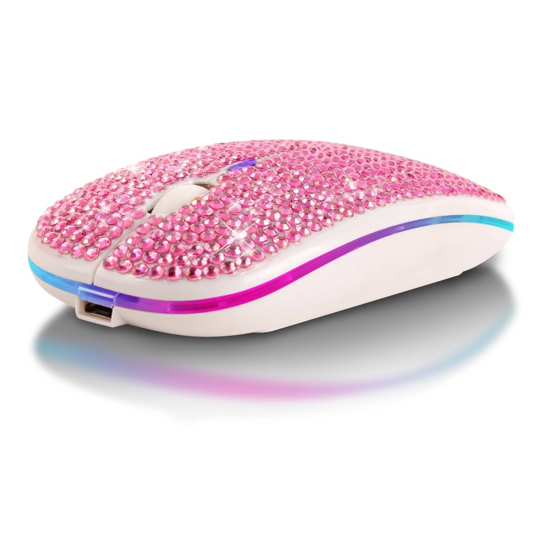 Chuột Bluetooth Không Dây 2.4GHz ĐíNh Kim Cương Pha Lê