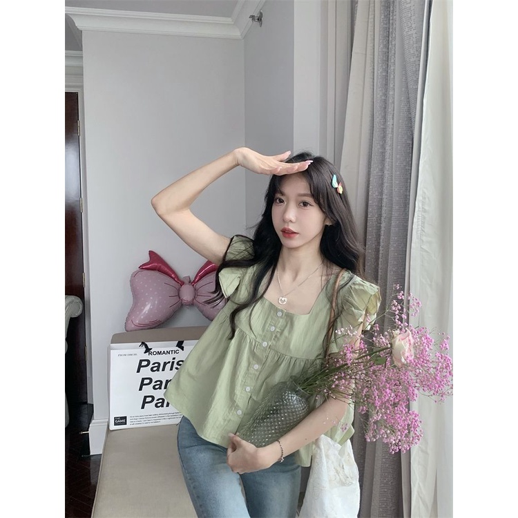 Áo Kiểu Không Tay Thiết Kế Mới Thời Trang Mùa Hè Theo Phong Cách Hàn Quốc Cho Nữ