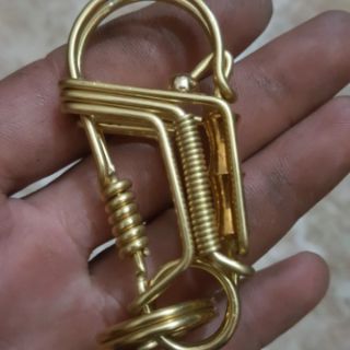 Móc khóa đồng thau uốn thủ công!!!