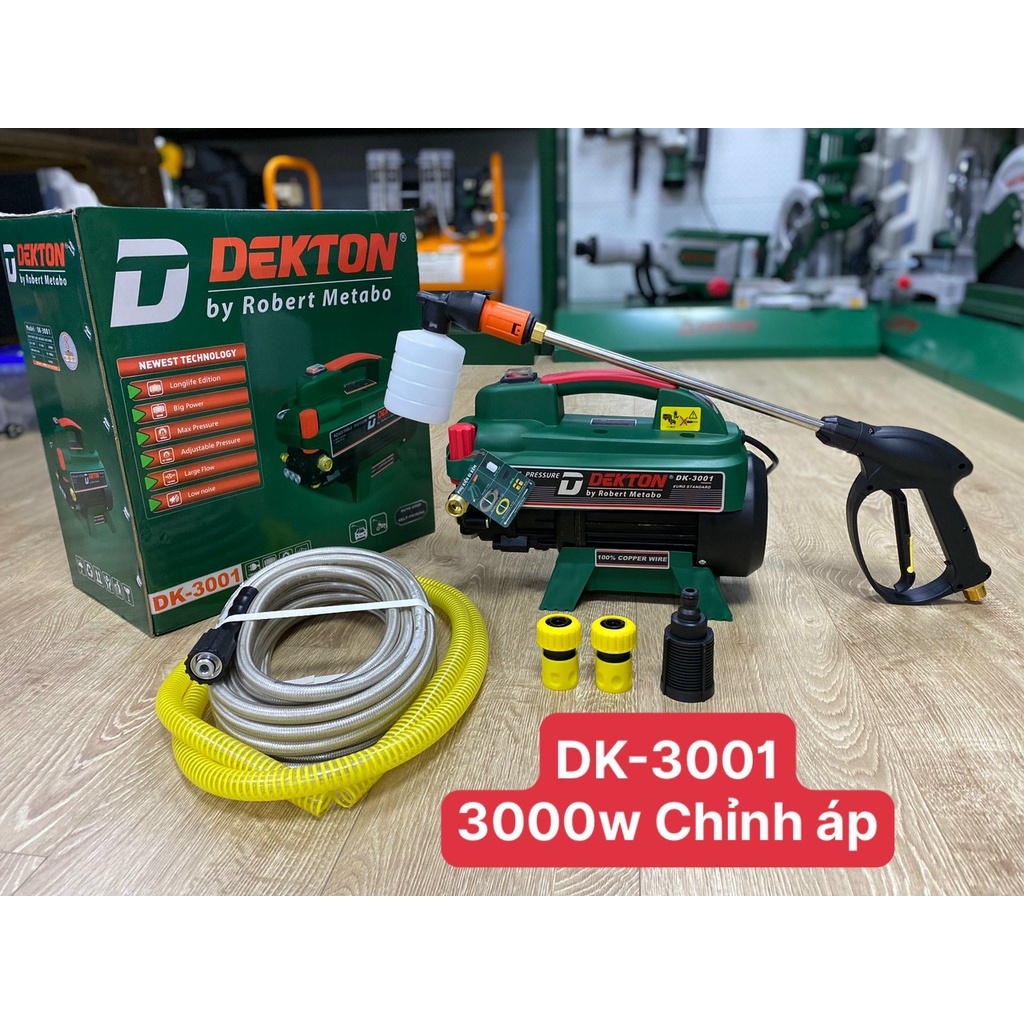 [Dekton Official Store - TP. HCM] Máy rửa xe DEKTON DK 3001