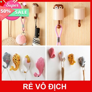 [XK][FREESHIP] MÓC DÁN TƯỜNG TREO ĐỒ HÌNH THÚ, SÓC DỄ THƯƠNG [HCM]