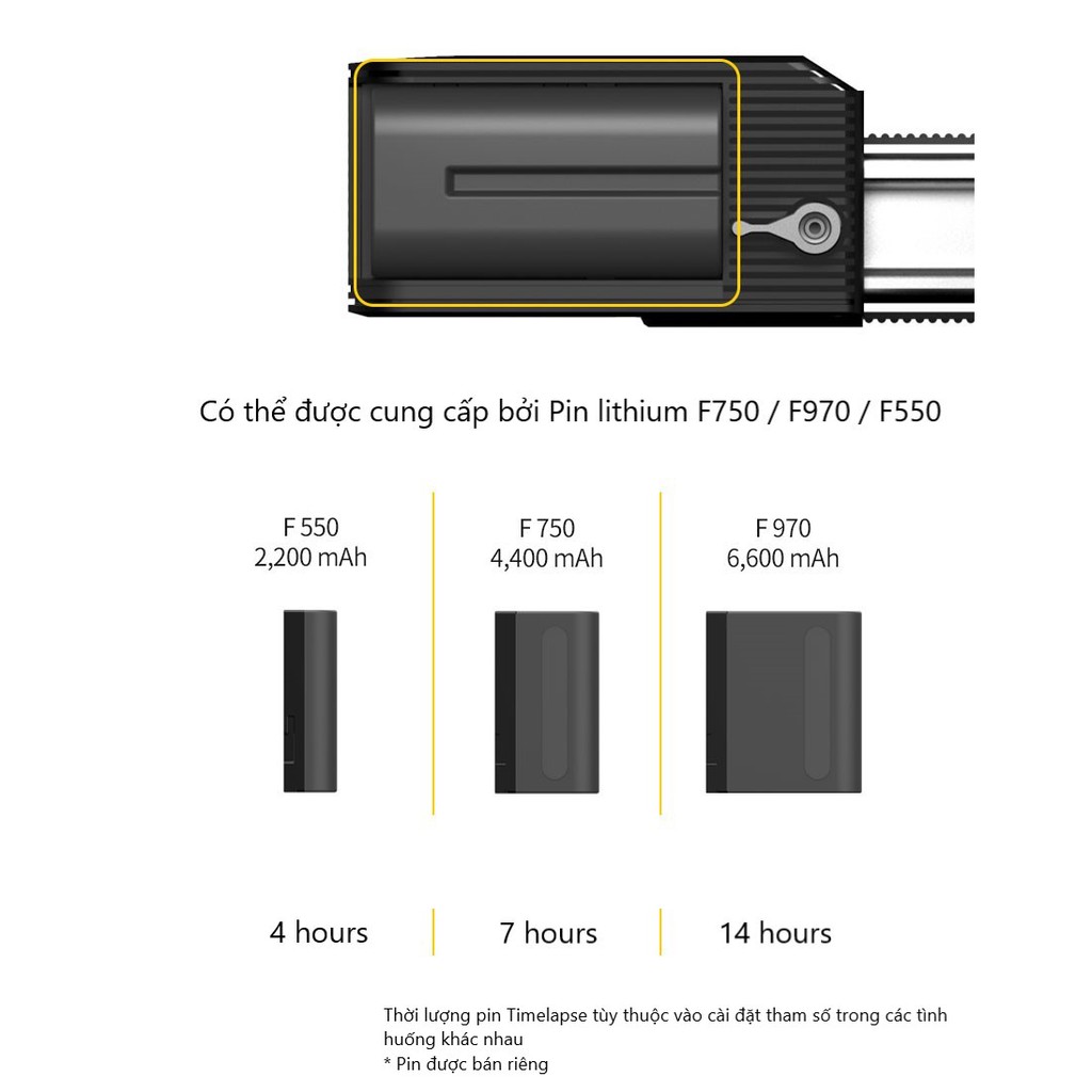 Zeapon Slider - Motorized Micro 2 Slider - Thanh trượt Slider Micro 2 kèm Motor - BẢO HÀNH 12 THÁNG