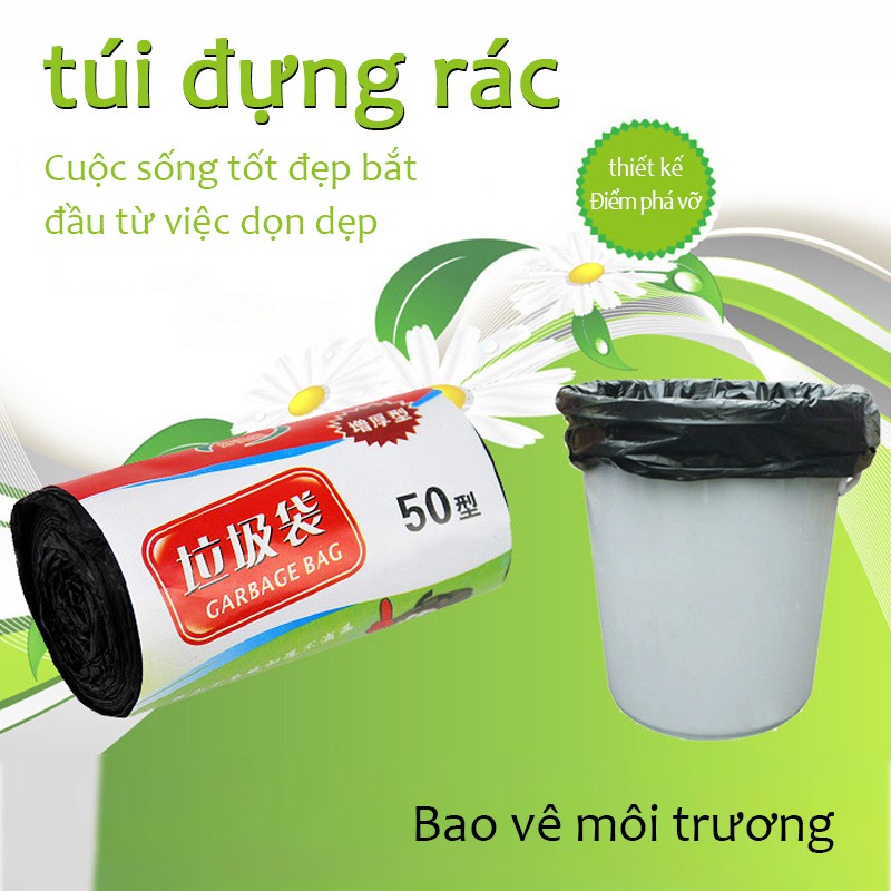 Combo 50 túi đen đựng rác