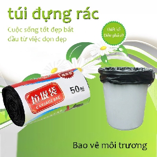 Túi đựng rác - cuộn 15 túi đen đựng rác, túi đựng rác