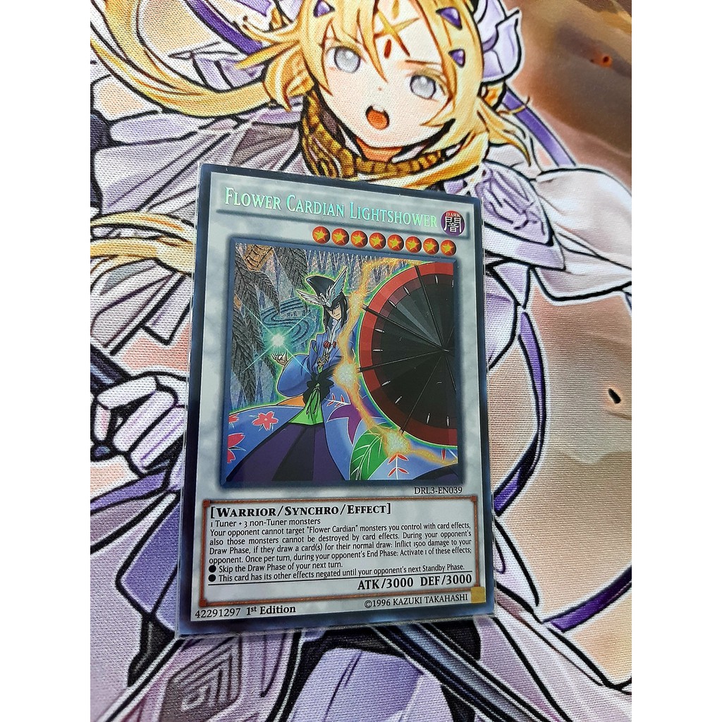 Thẻ Bài Mint90 Yugioh Monster Flower Cardian Lightshower - DRL3-EN039 - Secret