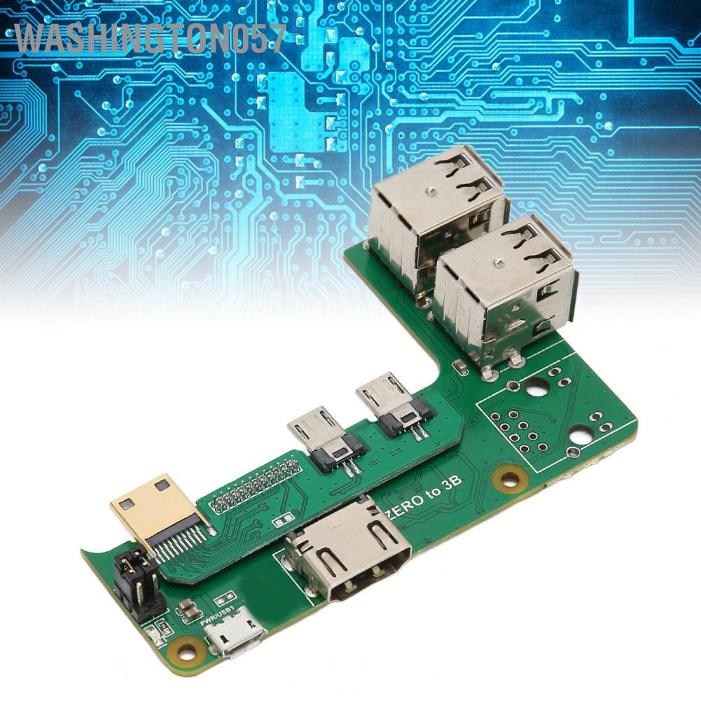 Washington057 Washington057 Bảng mở rộng 4 Giao diện đa phương tiện độ nét cao USB Female cho Raspberry Pi Zero 2W đến 3B